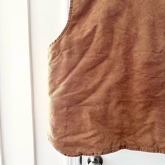 Carhartt Brown Tan Khaki V02 Sandstone Vest Arctic Quilted Lining Men 2XL Reg - Picture 11 of 12